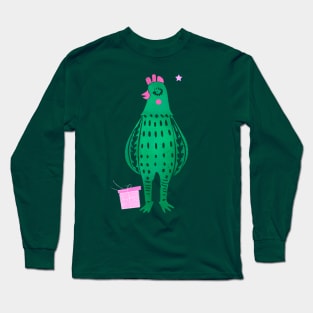 Ugly Christmas Chicken Long Sleeve T-Shirt